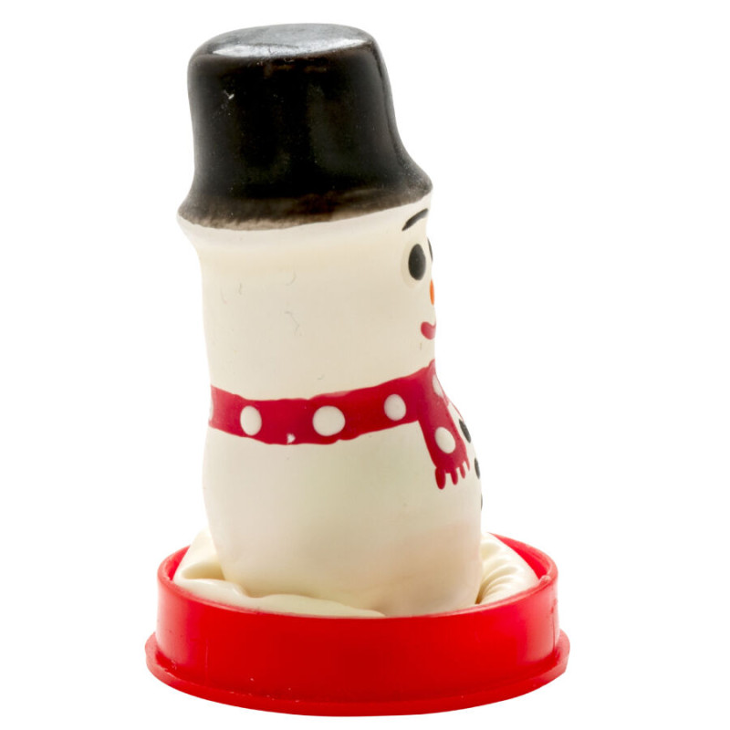 Condomerie - handpainted novelty condoms snowman 1
