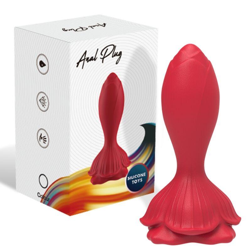 Armony - Pink Vibrator &Amp; Anal Plug Small Remote Control Red