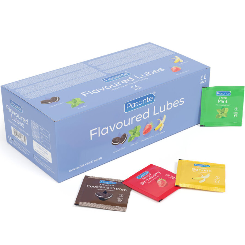 Pasante - flavor lubricants box 144 units 5 ml 1