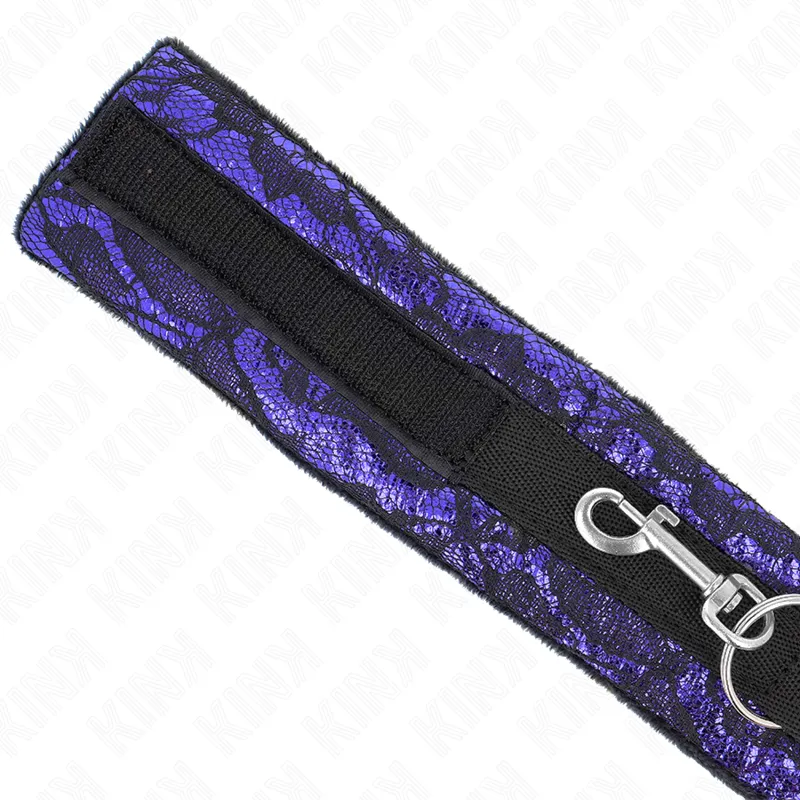 Kink - Short Velvet Lace Necklace With Belt 105 Cm With Nylon Trim 44 X 5.5 Cm 4