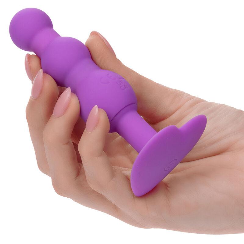 Calexotics - First Time Anal Plug Triple Beaded Probe 10 Vibrations Purple