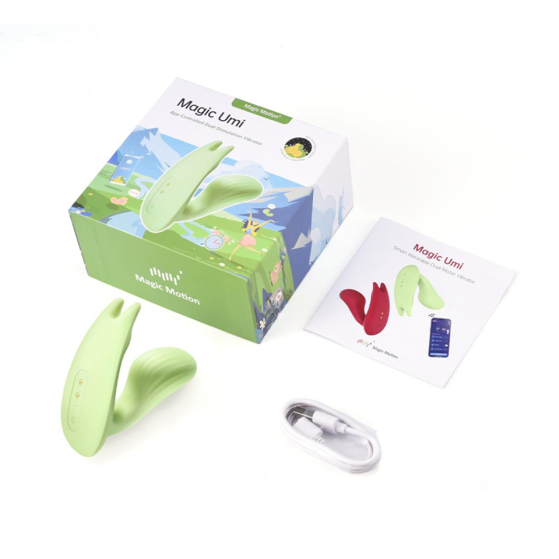 Magic Motion – umi smart wearable dual motor vibrator green 5