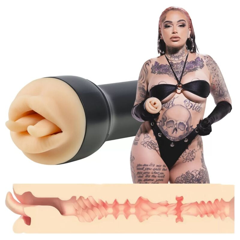 Kiroo - raven mouth realistic viper tongue masturbator
