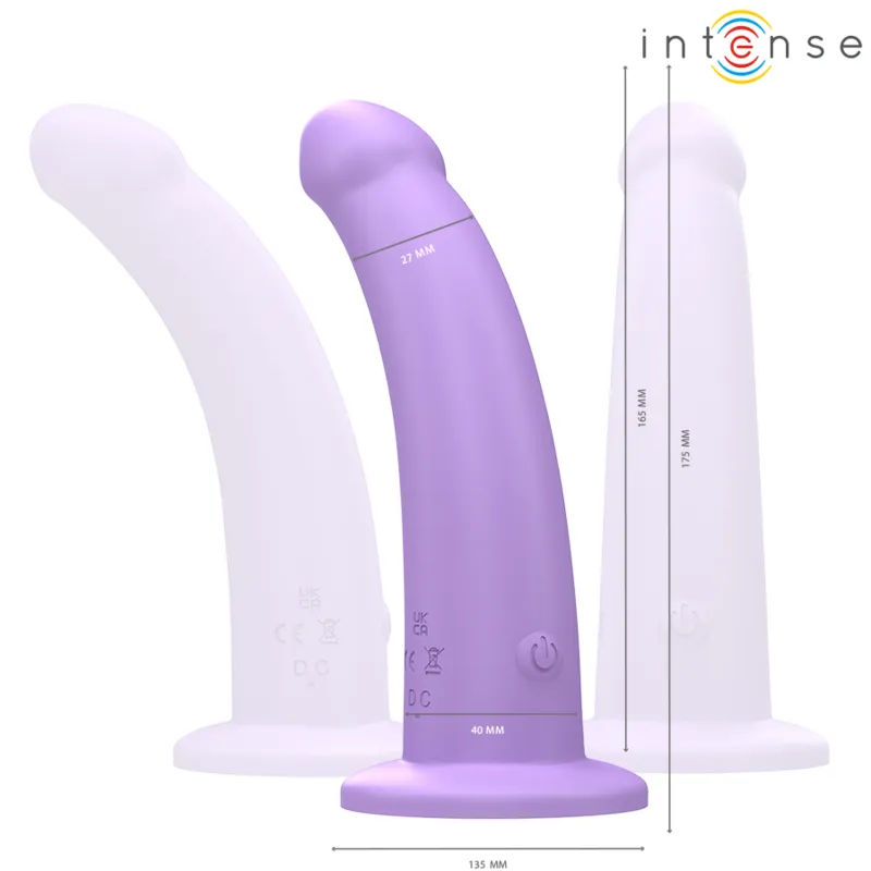 Intense - eddie vibrator 17.5 cm 10 vibrations purple remote control 1