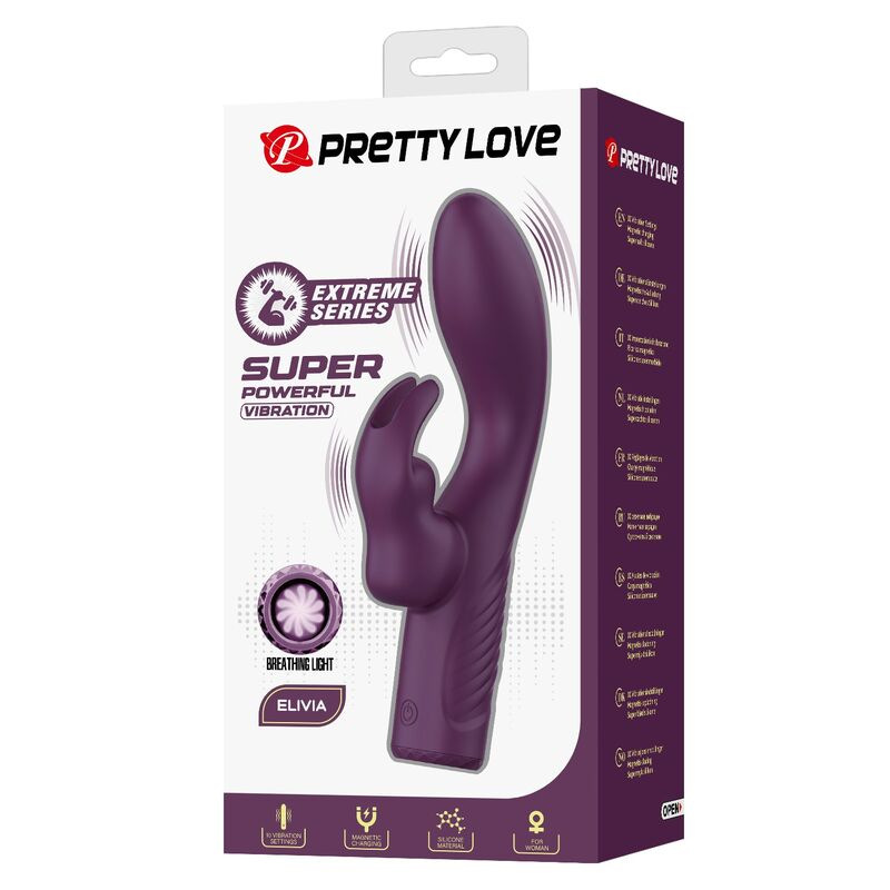 Pretty love - olivia rechargeable rabbit vibrator 10 functions 2
