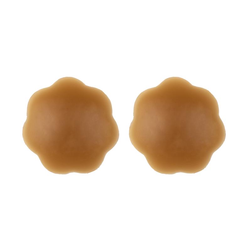 Bye Bra - Breast Lift Tape + Silicone Nipple Covers Brown D-F