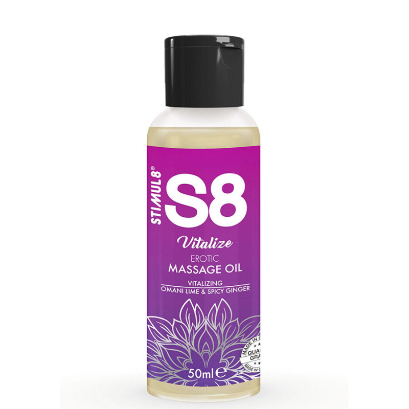 Stimul8 - s8 vitalize erotic massage oil lime 50 ml