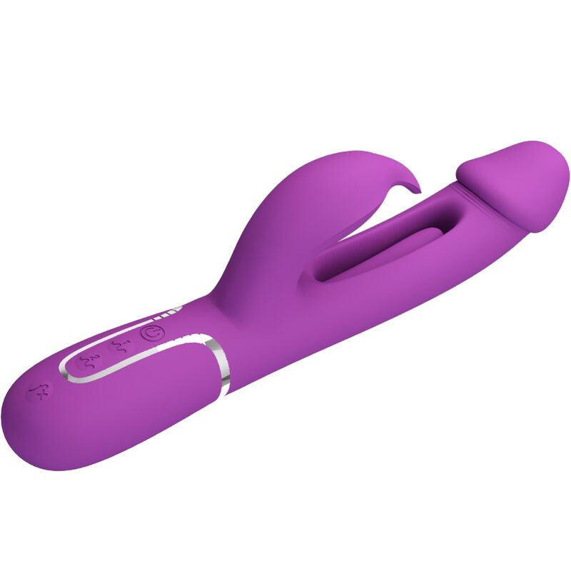 Pretty love - kampas 3 in 1 multifunction rabbit vibrator purple 2