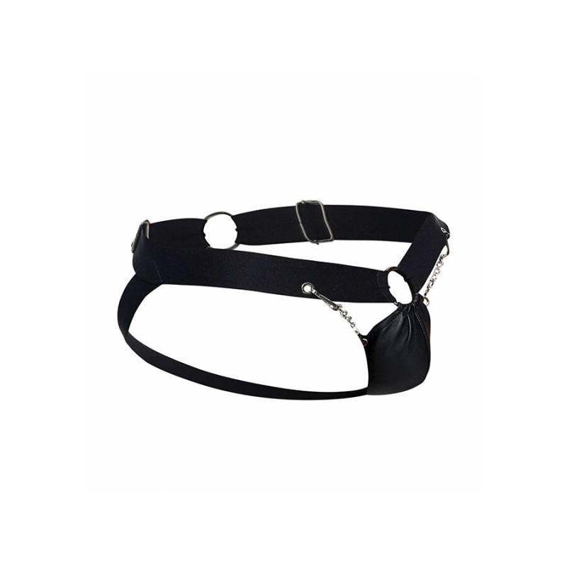 Mob - dngeon black chain jockstrap one size 5