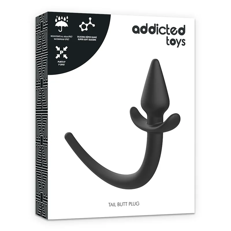 Addicted Toys Tail Butt Plug Silicone - Masér Prostaty 5