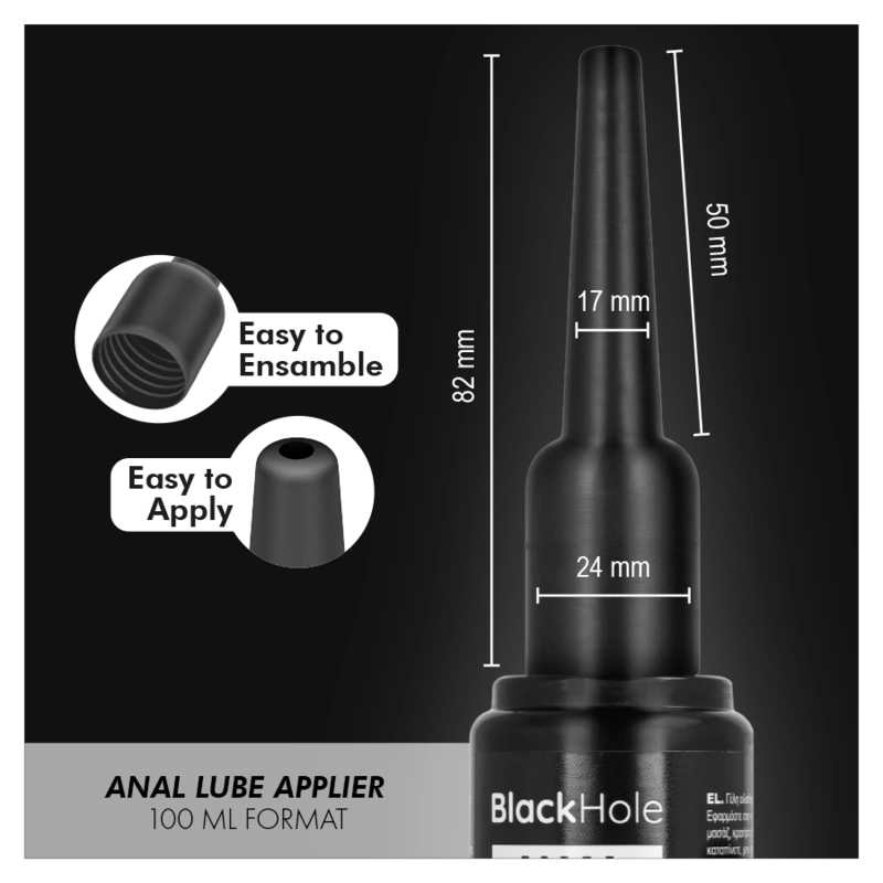 Black hole - anal lube applier l size 100 ml 3
