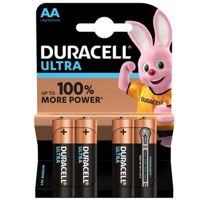Duracell Ultra Power Battery Aa Lr6 4units