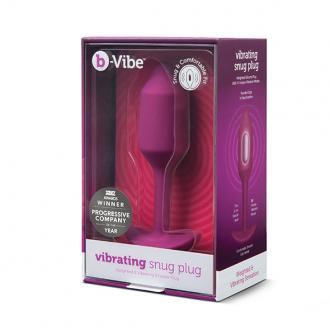 B-Vibe - Vibrating Snug Plug M Rose