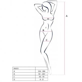 Passion Bs023 Bodystockings Biela 1