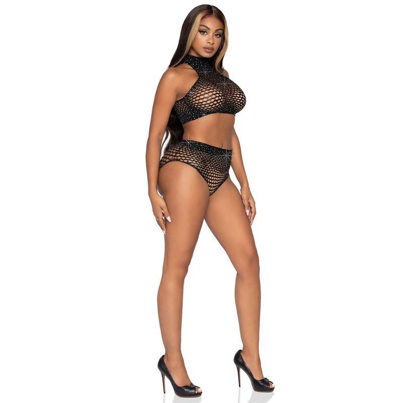 Leg Avenue Two Piece Set With Brilliant One Size