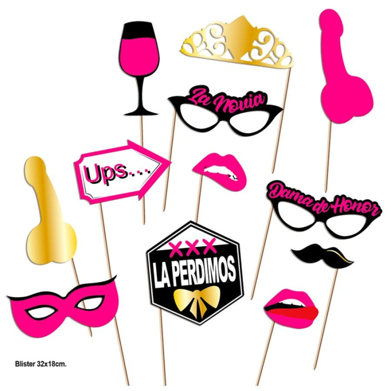 Diablo picante - photocall party set model 2 - 12 units