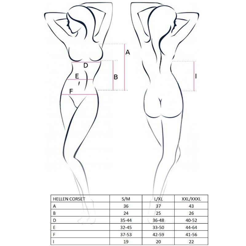 Passion Woman Hellen Corset Black S/M 1