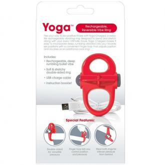 Screaming O Rechargeable And Vibrating Ring Yoga Red