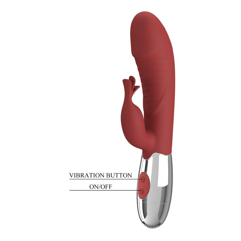 Pretty love - rosewood rabbit vibrator 30 functions usb rechargeable red 1