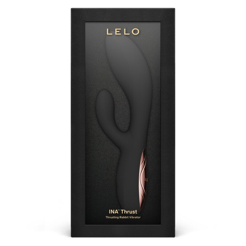 Lelo - ina thrust rabbit thrusting vibrator black 10