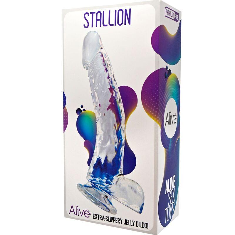 Alive - Stallion Realistic Penis Transparent 22 Cm