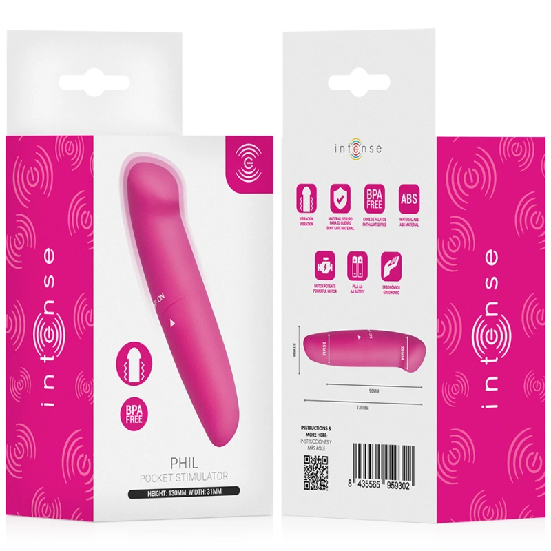 Intense - phil g-spot vibrator pink 13 cm 5