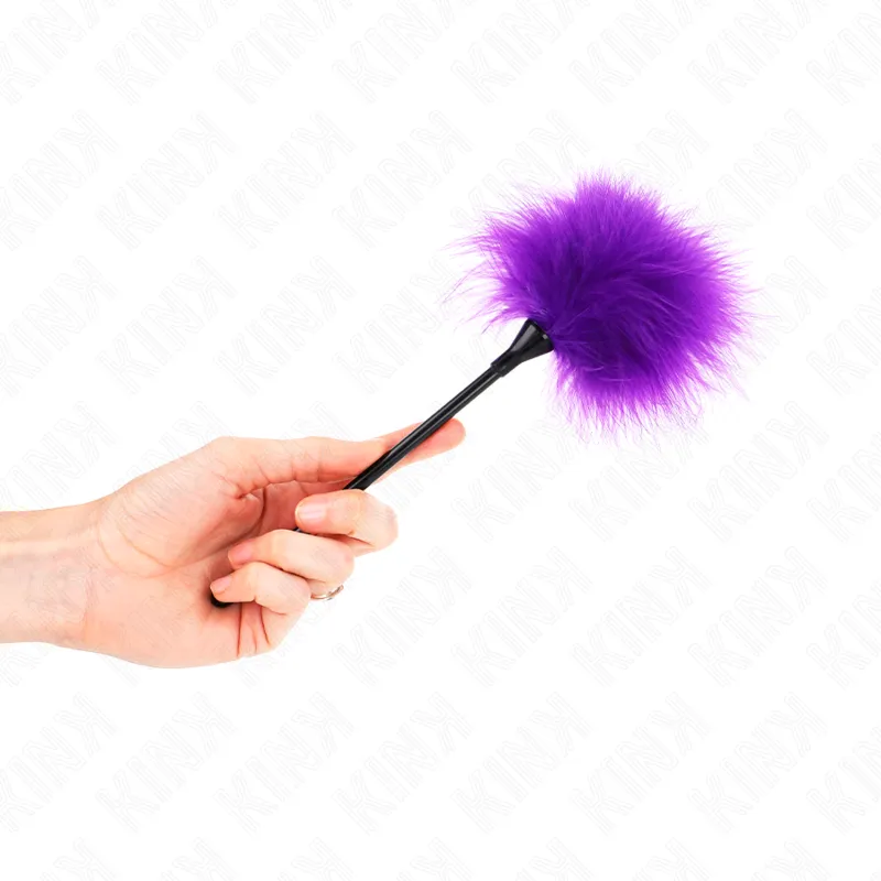 Kink - Purple Tickle Feathers Used For The Bondage Kit 27 Cm 2