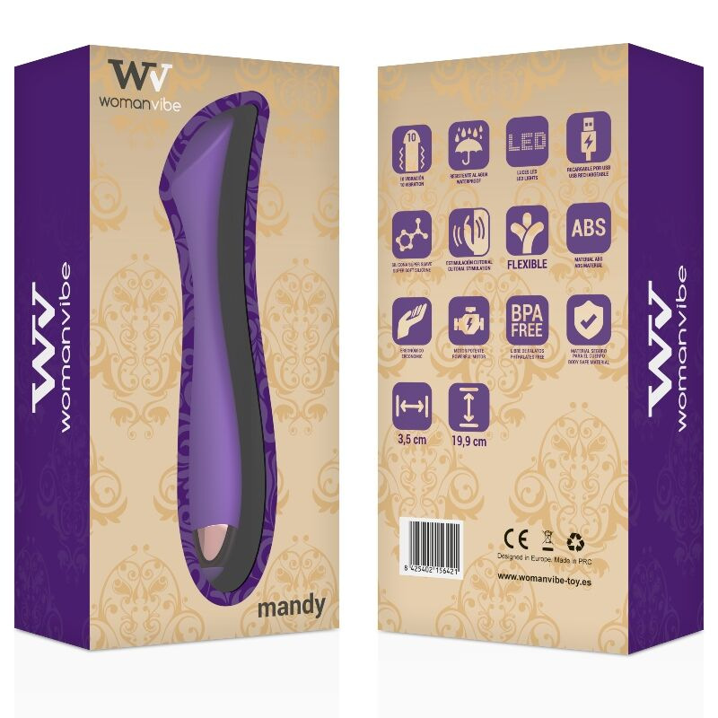 Womanvibe - mandy "k" point silicone rechargeable vibrator 1
