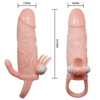 Brave Man Penis Cover With Clit And Anal Stimulation Flesh 1