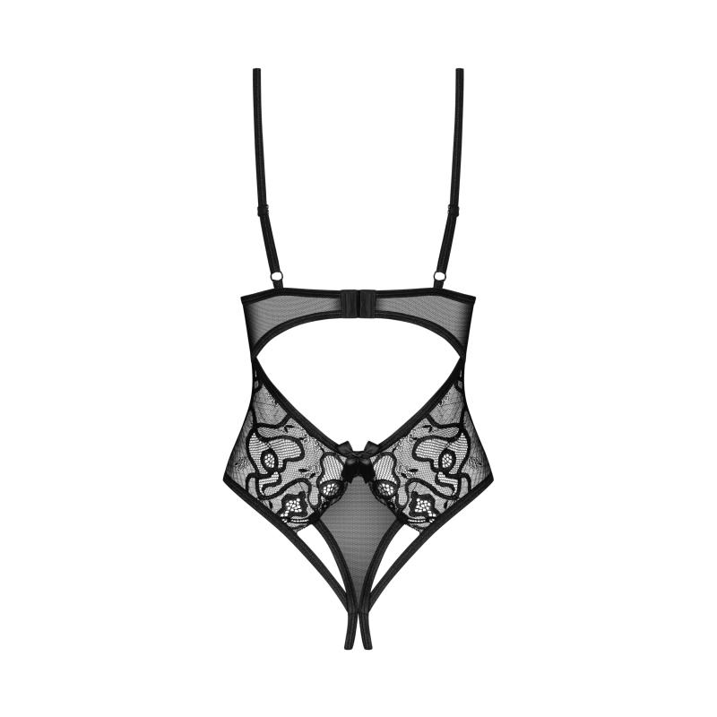 Obsessive - Blomentis Crotchless Teddy Black M/L 6