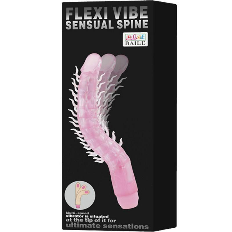 Baile - Flexi Vibe Sensual Spine Bendable Vibrating Dildo Lilac 23.5 Cm 1