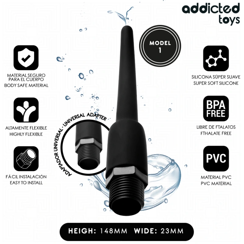 Addicted toys - anal cleaner with universal adapter model 1 1