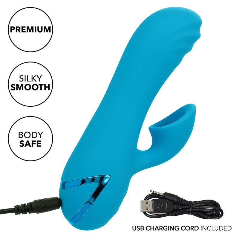 Calexotics - sunset beach seducer vibrator & stimulator 10 functions blue 7