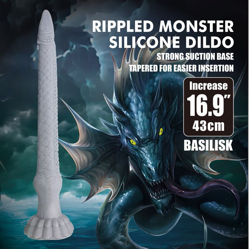 Power monsters - basilisk fantasy silicone dildo 43 cm Ø 5 cm 7