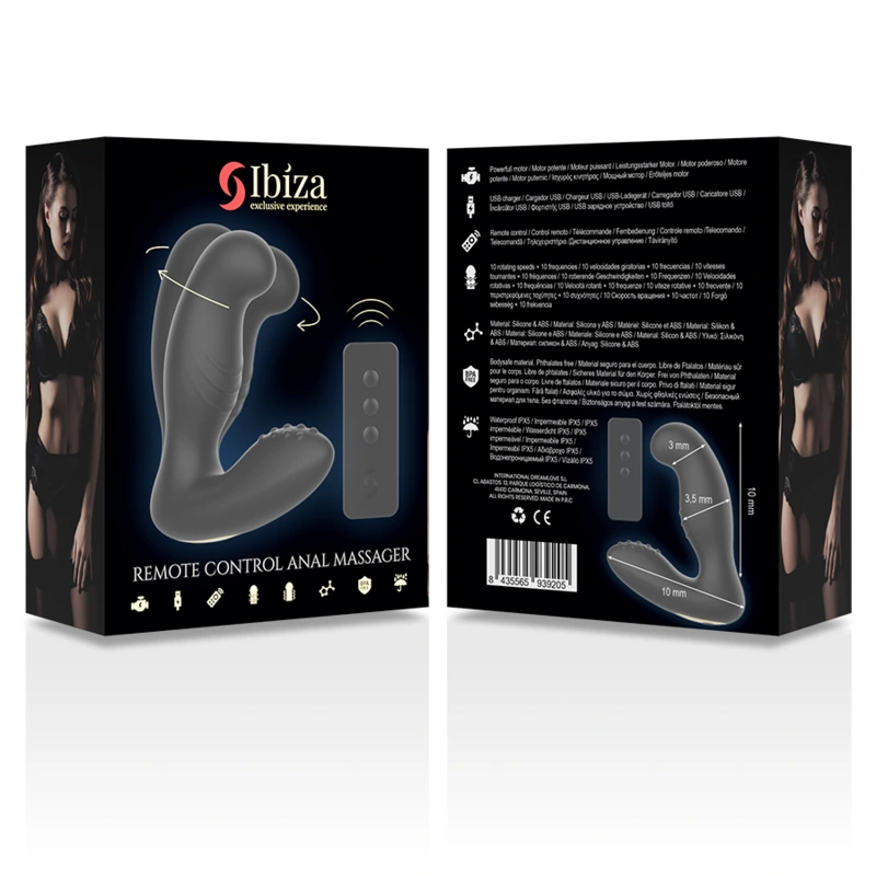 Ibiza - anal massager remote control 10 x 3.5 cm 9