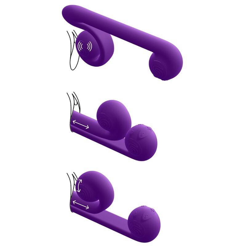 Snail Vibe Multiaction Vibrator Purple - Vibrátor 2