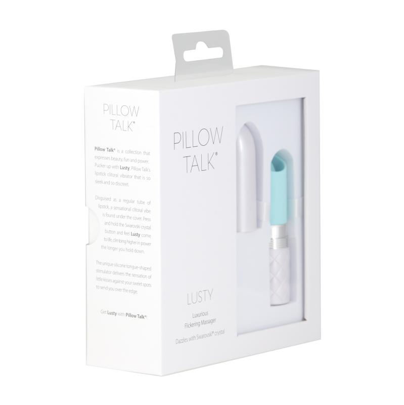 Pillow Talk - Lusty Luxurious Flickering Massager Teal 2
