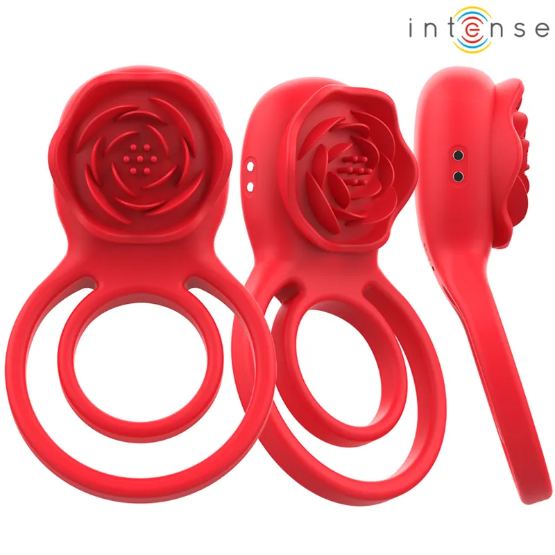 Intense - gail stimulator rose 10 vibrations red remote control 2