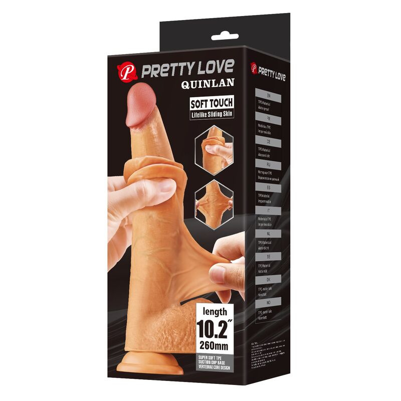 Pretty love - quinlan realistic dildo 26 cm Ø 5.5 cm natural 1