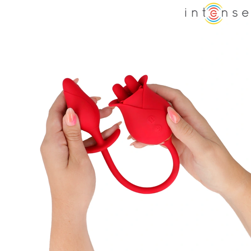 Intense - melanie double clitoris stimulator with zigzag tongue 1