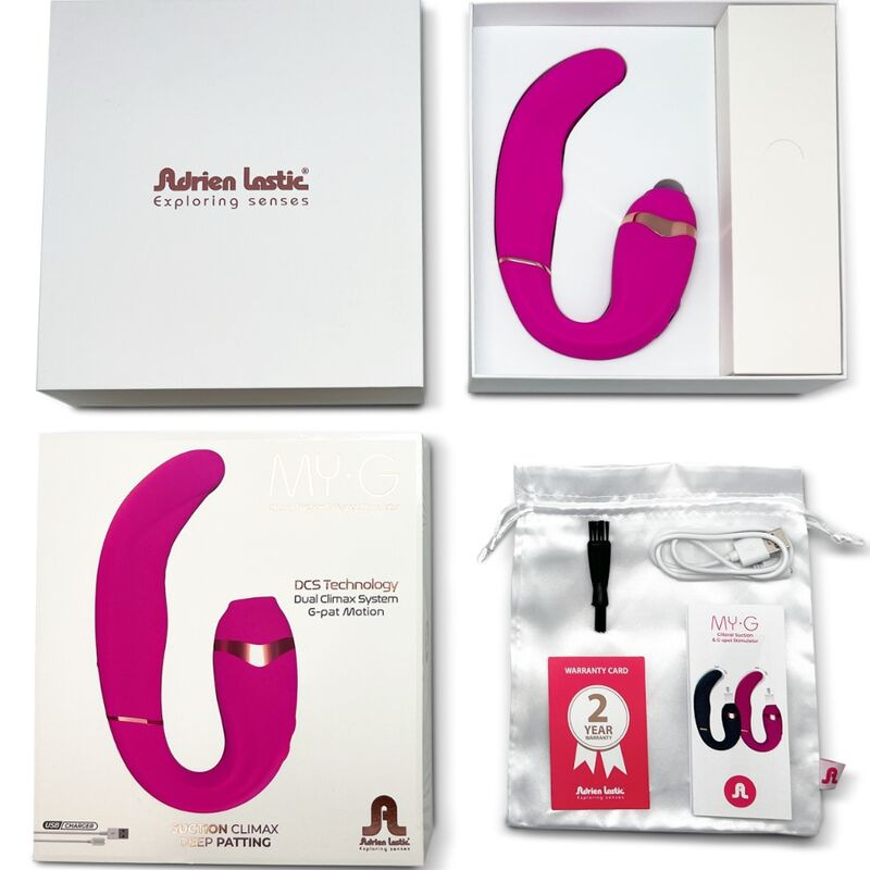 Adrien lastic - myg clitoris suction and g-spot stimulator pink 6