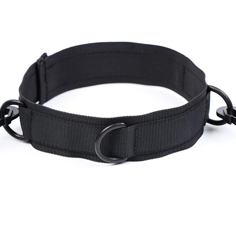Ohmama Fetish Nylon Collar With Wrist Restraints 12