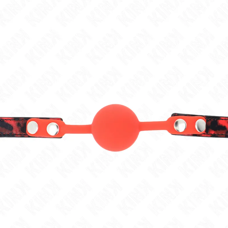 Kink - Model 2 Silicone Ball 4 Cm Gag With Lock 60 X 2 Cm 2