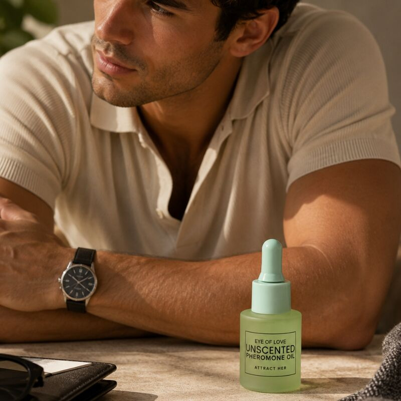 Eye of love - pheromone-infused perfumed oil for men, fragrance-free, 20 ml 8