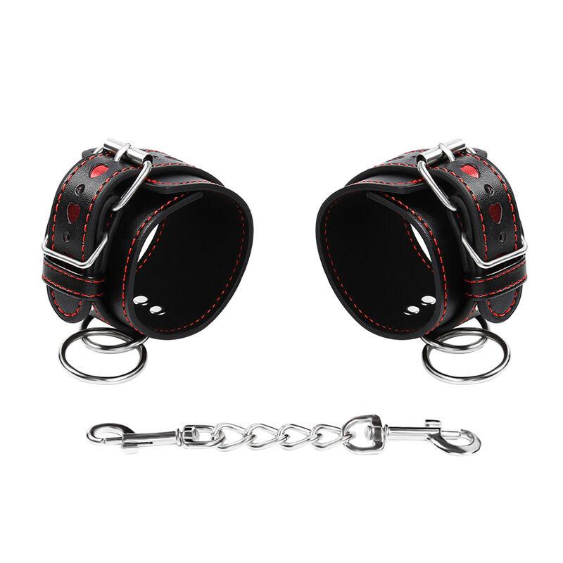 Ohmama Fetish Wrist Restraints With Heart Inlay 4