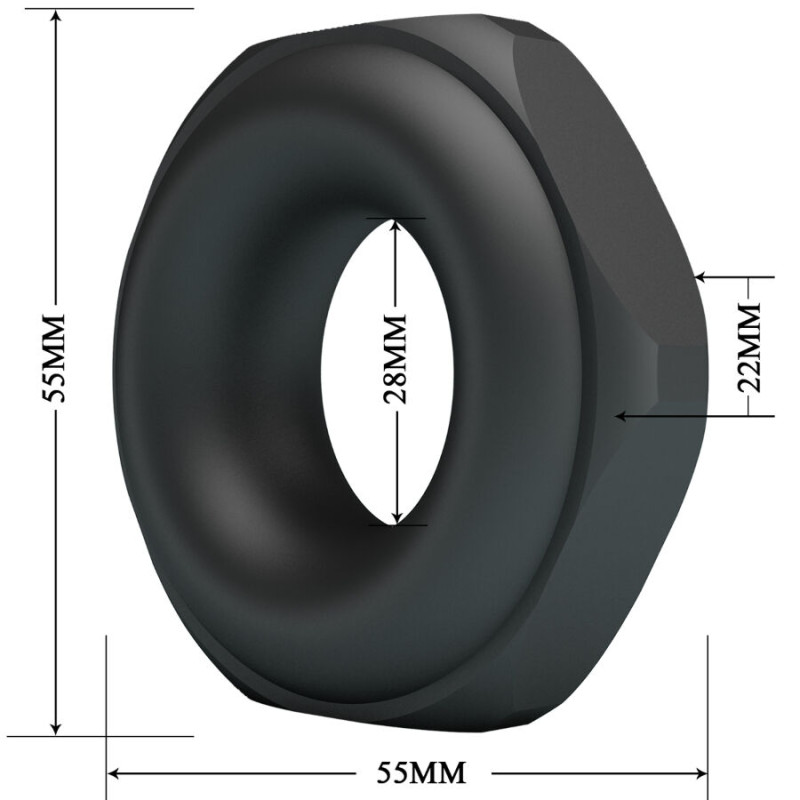 Crazy bull - jarvius silicone ring model 14 5
