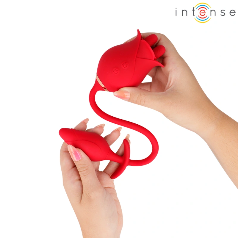 Intense - melanie double clitoris stimulator with zigzag tongue 5