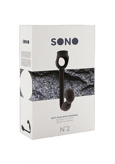 Sono Butt Plug With Cock Ring 2 Black