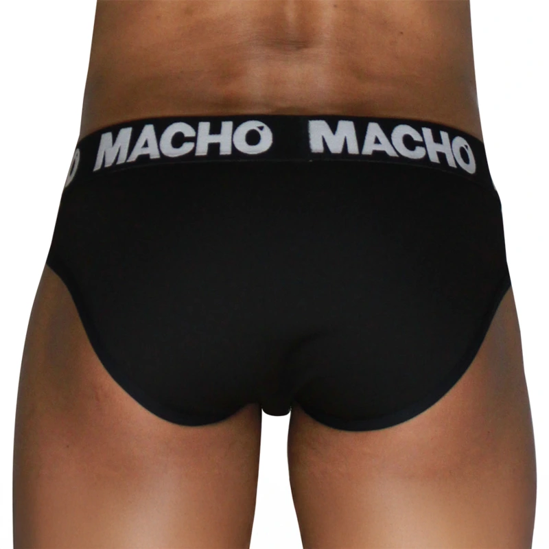 Macho - mch007 classic slip black + black l 2