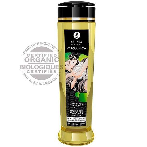 Shunga Kissable Massage Oil Organica Natural 240ml - Masážny Olej